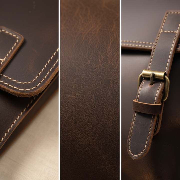 Mochila de couro Marcus