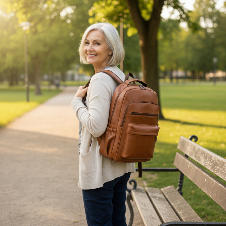 Theo Mochila de couro