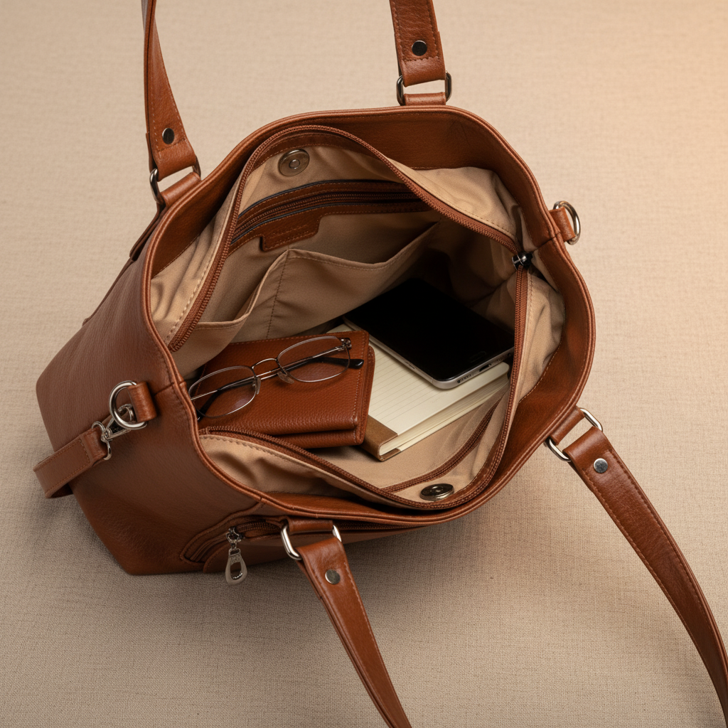 Bolsa de ombro retrô Emma