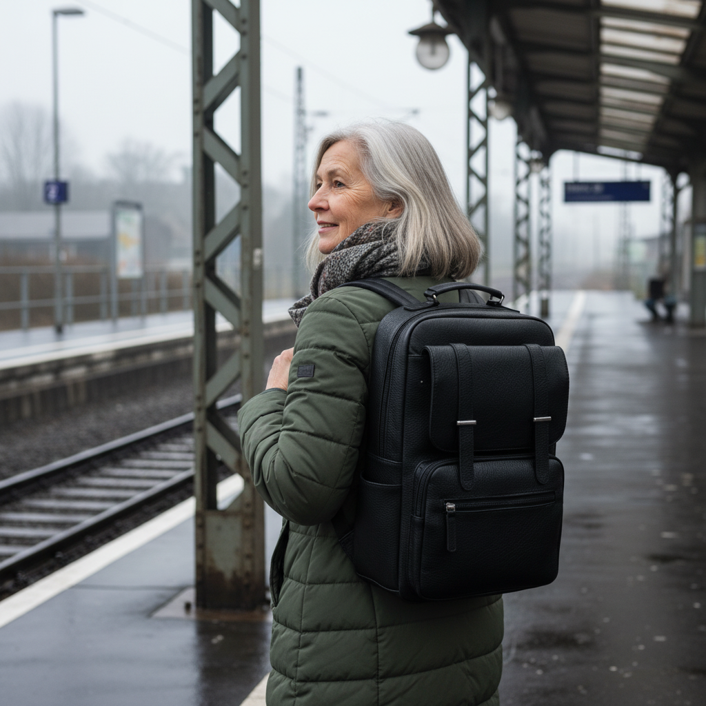 Mochila de couro Nathan