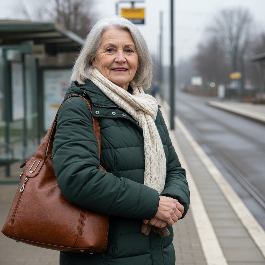 Bolsa de ombro retrô Emma