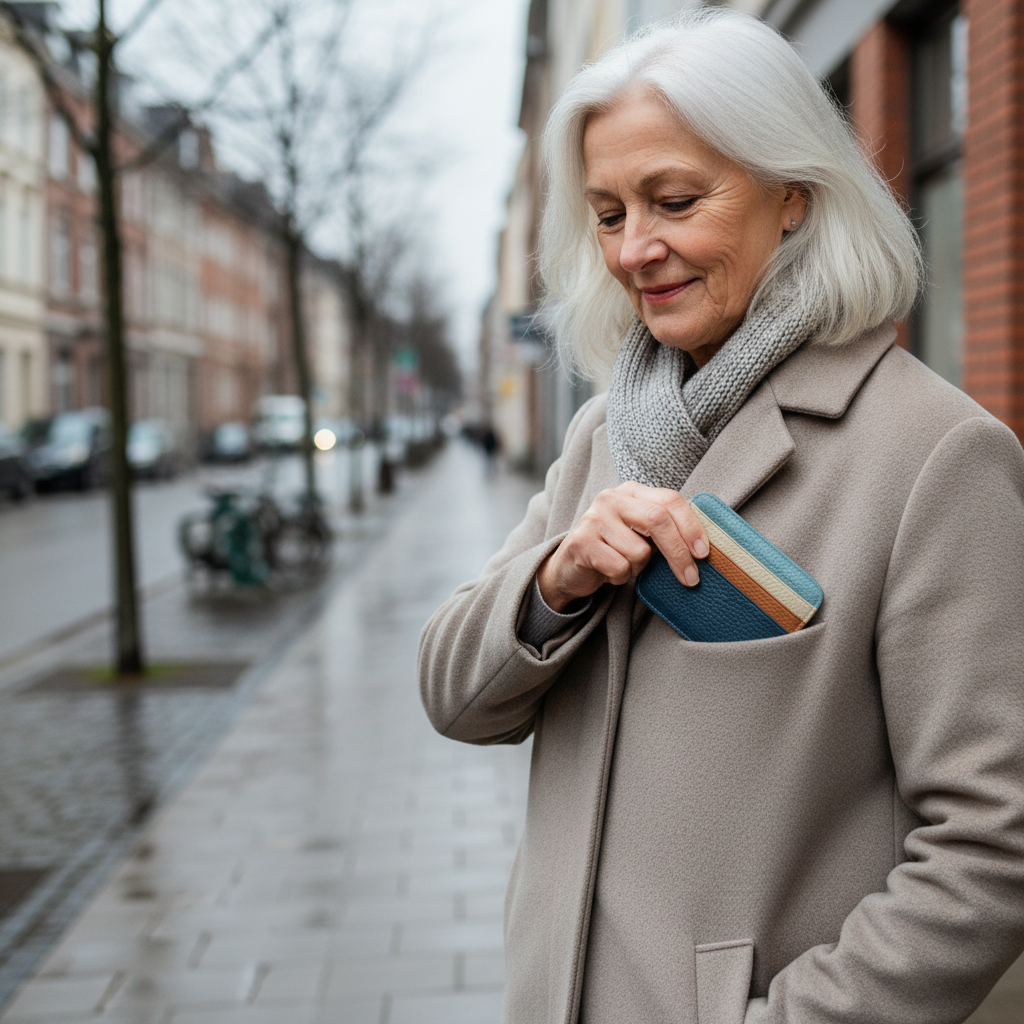 Carteira de couro Louis