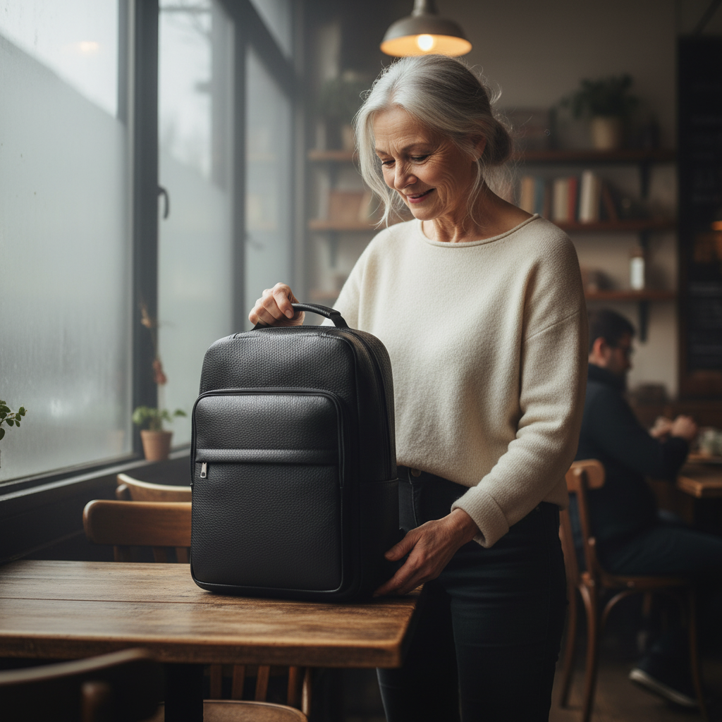 Mochila de couro Jonas