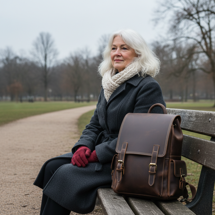 Mochila de couro Marcus