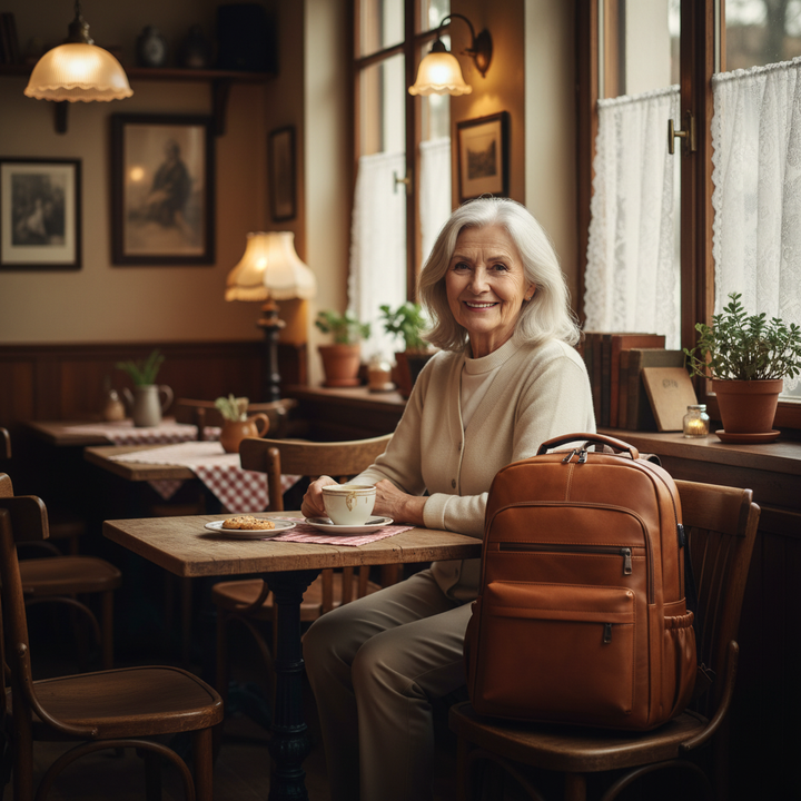 Theo Mochila de couro