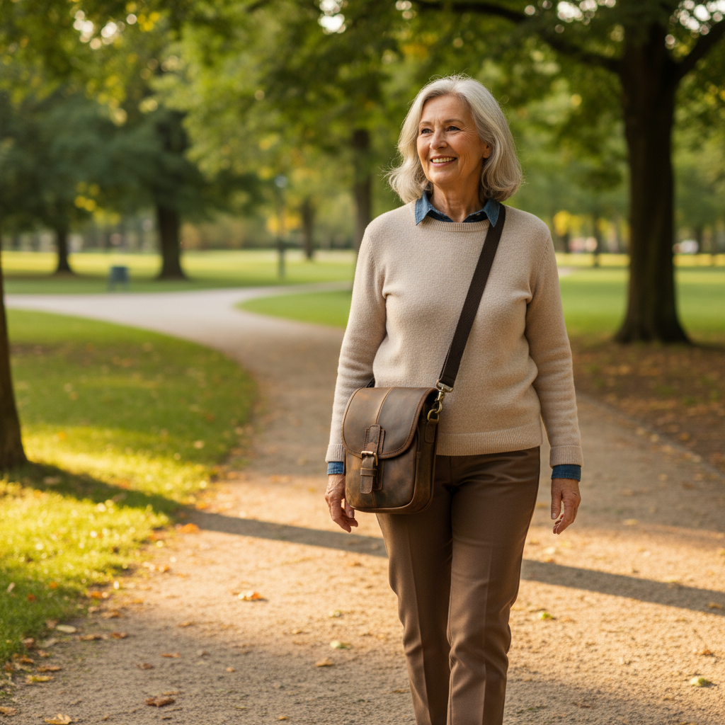 Nolan Bolsa de Ombro em Couro
