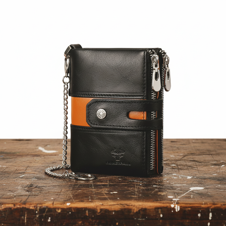 Carteira de couro Roque