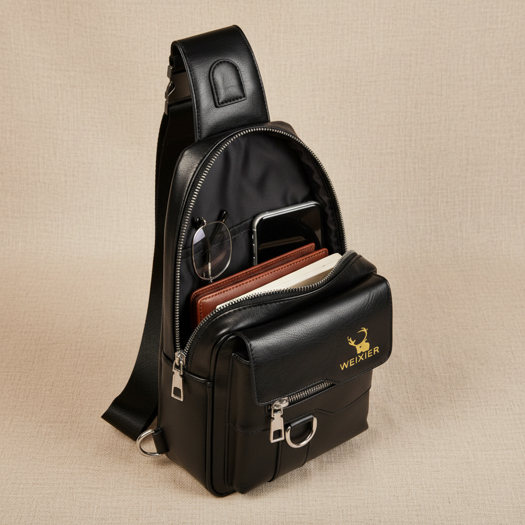 Noah Bolso Peitoral de Couro