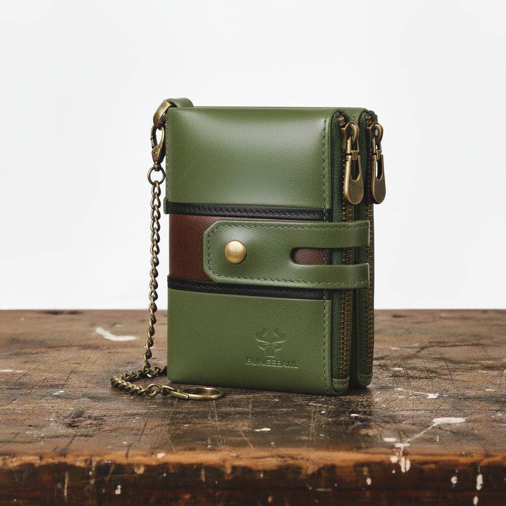 Carteira de couro Roque