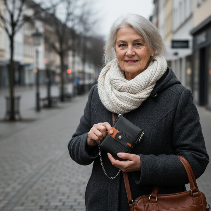 Carteira de couro Roque