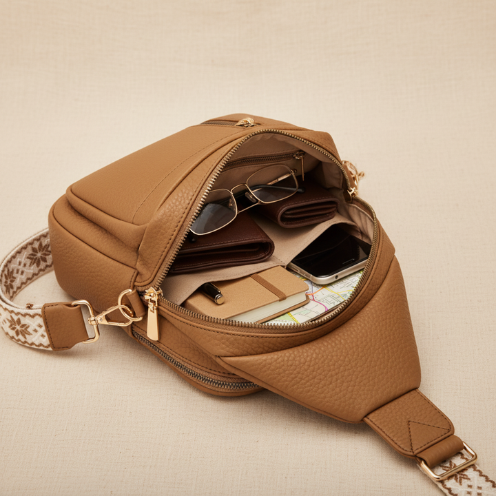 Bolsa peitoral avelã