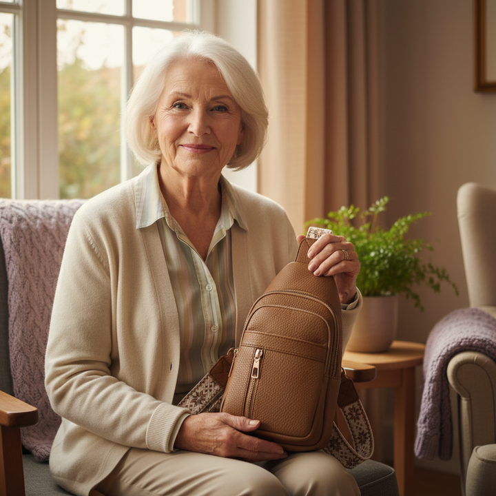 Bolsa peitoral avelã