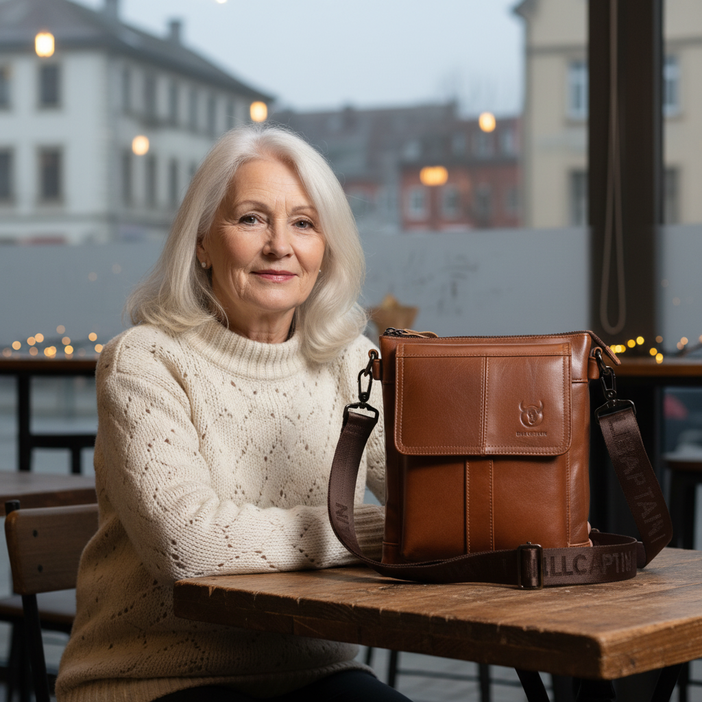 Colton Bolsa de Ombro em Couro