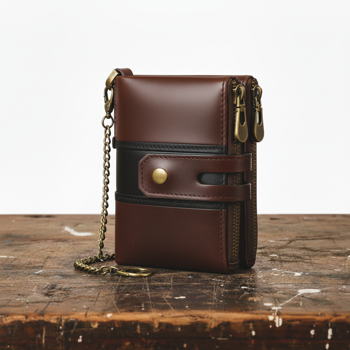 Carteira de couro Roque