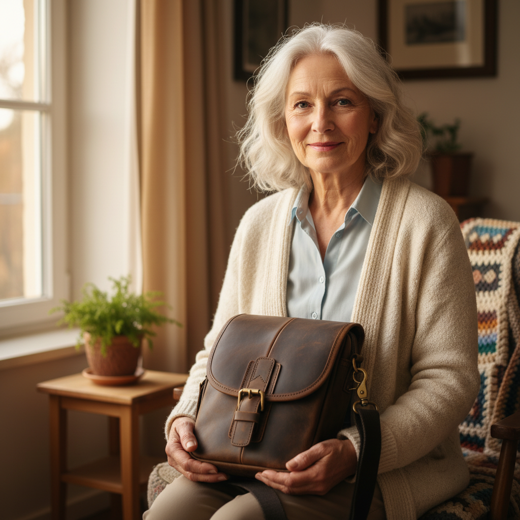Nolan Bolsa de Ombro em Couro