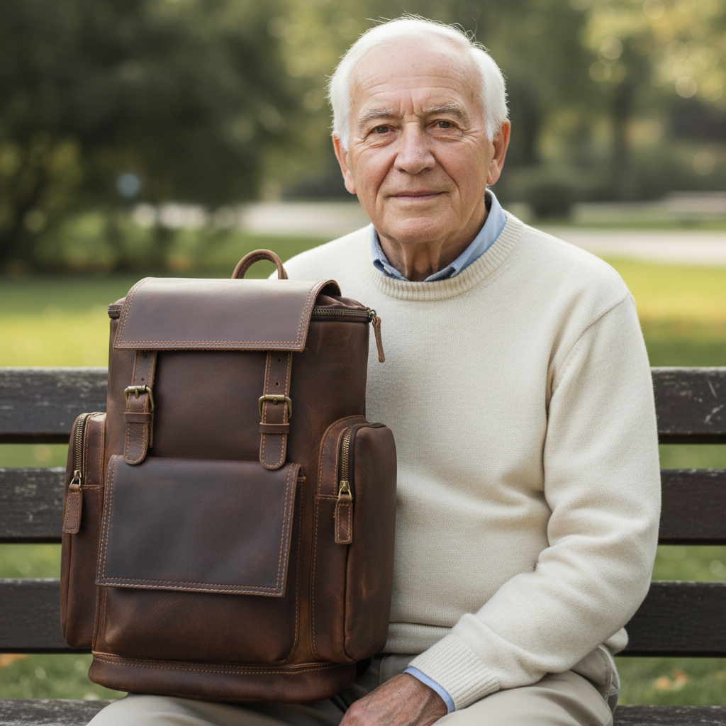 Mochila de couro Ellison