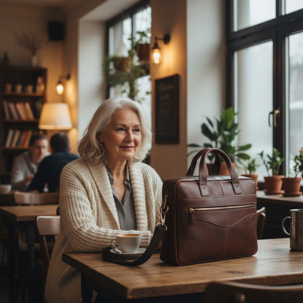 Maleta de couro Anthony