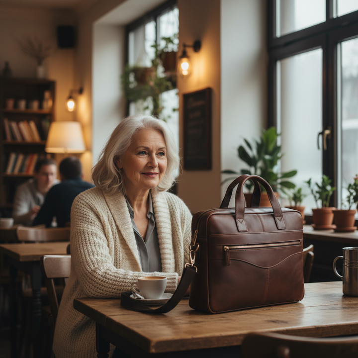 Maleta de couro Anthony