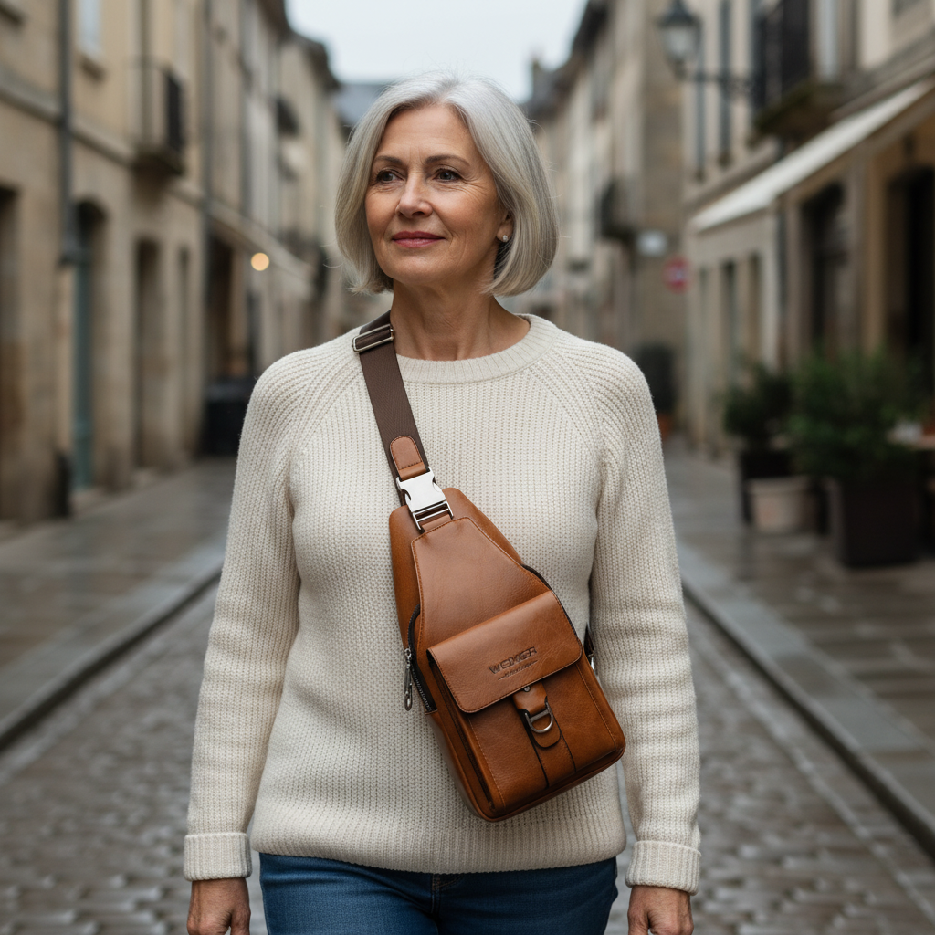 Silas Bolso Peitoral Vintage