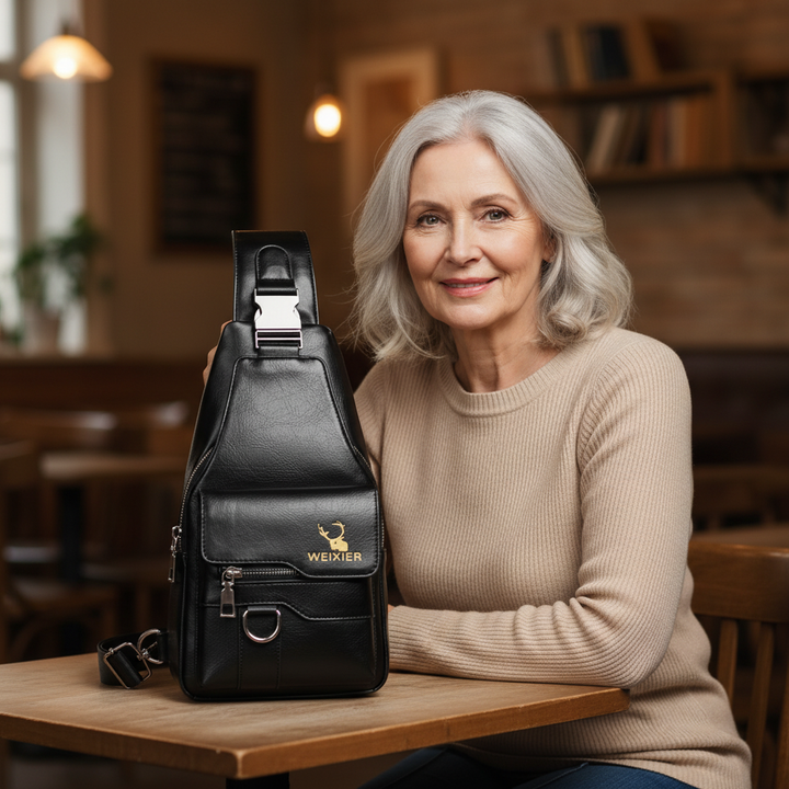 Noah Bolso Peitoral de Couro