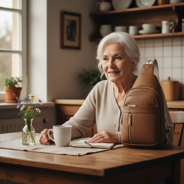 Bolsa peitoral avelã