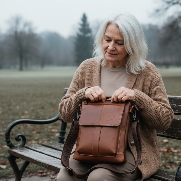 Colton Bolsa de Ombro em Couro