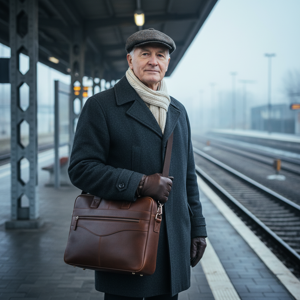 Maleta de couro Anthony