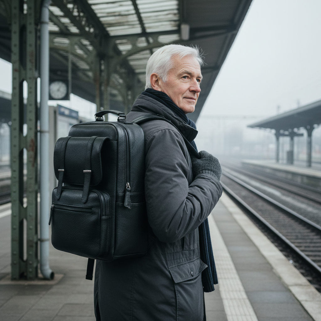 Mochila de couro Nathan