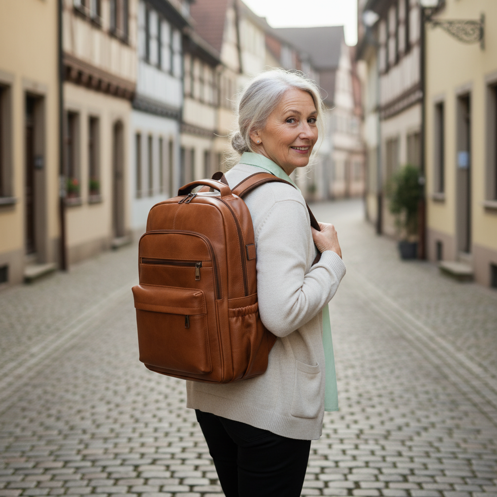 Theo Mochila de couro