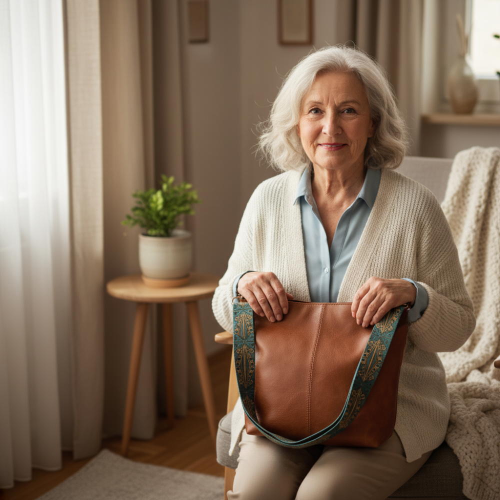 Bolsa de couro vintage de Tamar